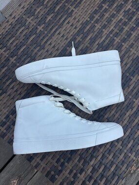 Rag & Bone White Leather High Top Sneakers Mens 10